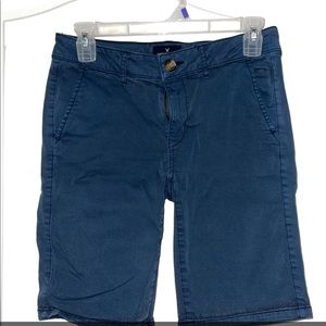 American Eagle navy blue school shorts